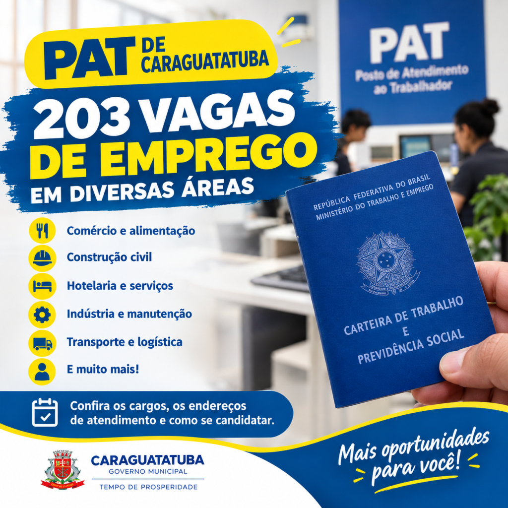 203 Vagas de Emprego em Caraguatatuba